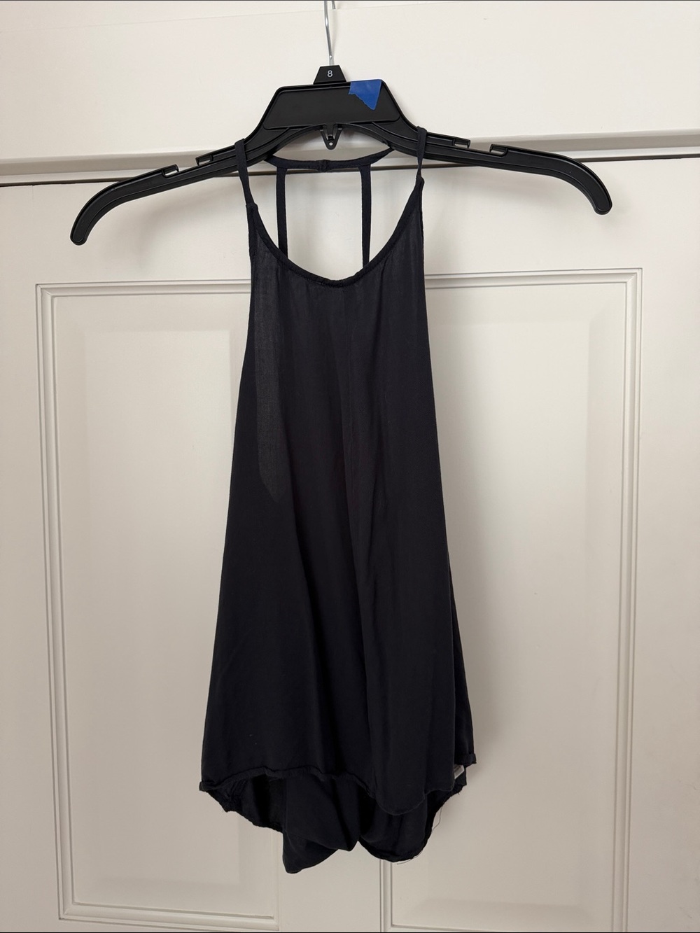 silence + noise Black High-Neck Backless Halter Tank